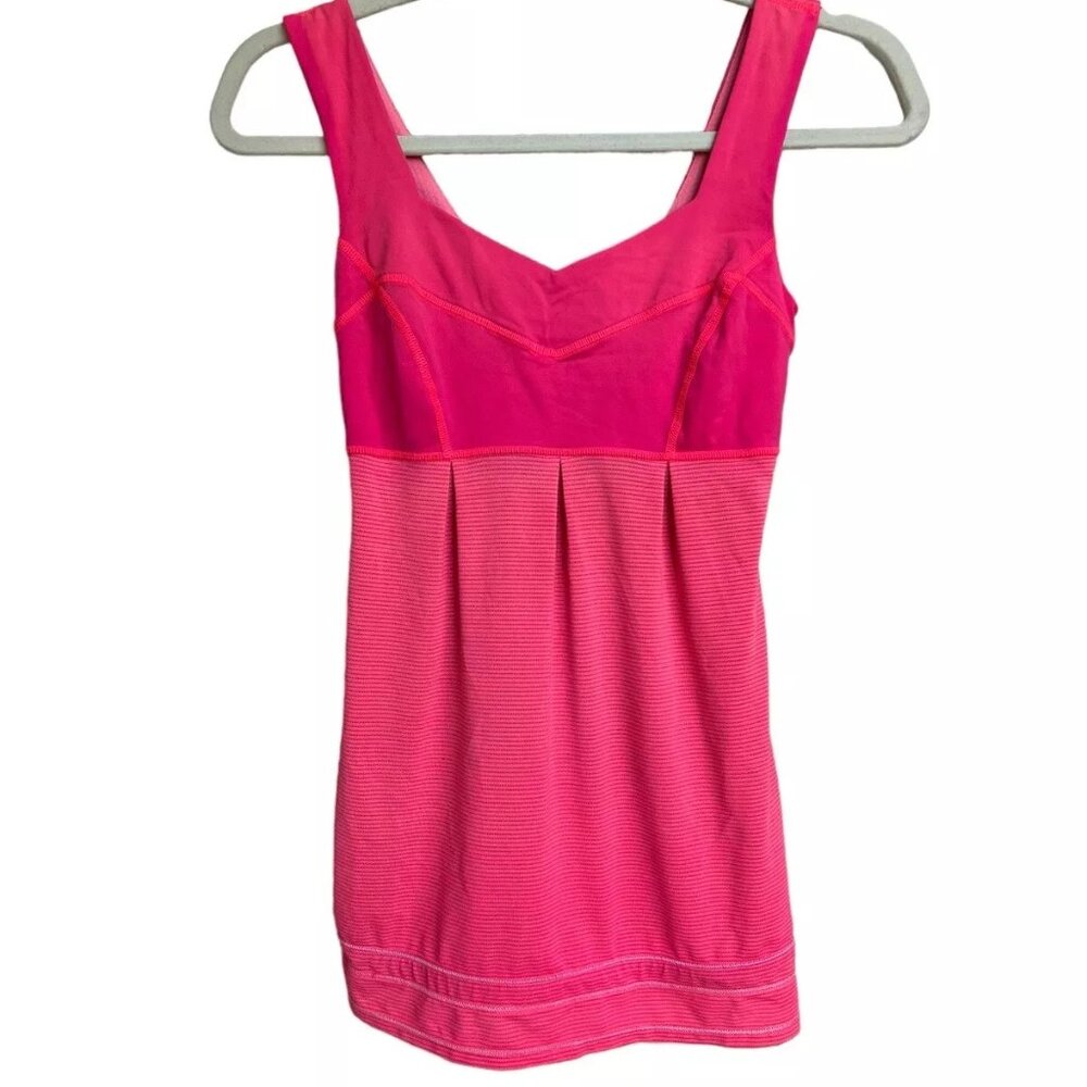 Lululemon Women's Hustle and Bustle Tank Raspberry Glo Light Size 2